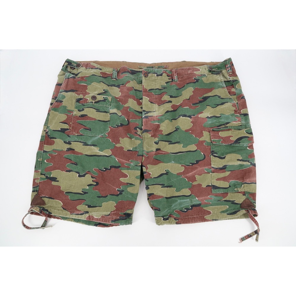 Vintage Ralph Lauren Shorts Mens 54B Camo Jigsaw Belgian Military Combat Surplus